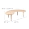 Flash Furniture Kidney 35 W, 65 L, 23.75 H, Plastic, Steel, Brown YU-YCX-004-2-MOON-TBL-NAT-GG - alternate 7